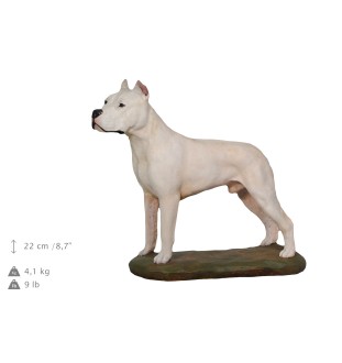 Dog argentyński ręcznie pomalowana statuetka Art-Dog